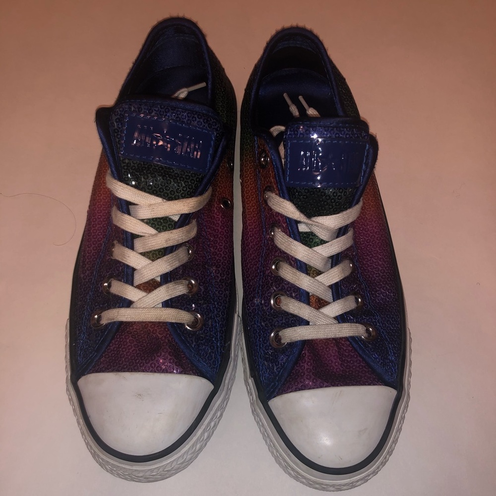 Rainbow Sequin Converse - image 2